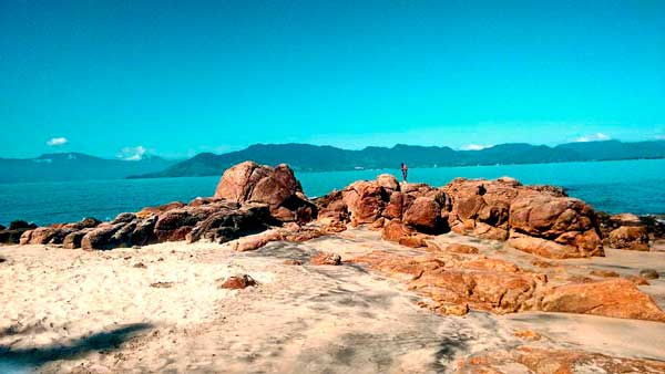 Vista da baía de Caraguatatuba - Praia da Pedra da Freira